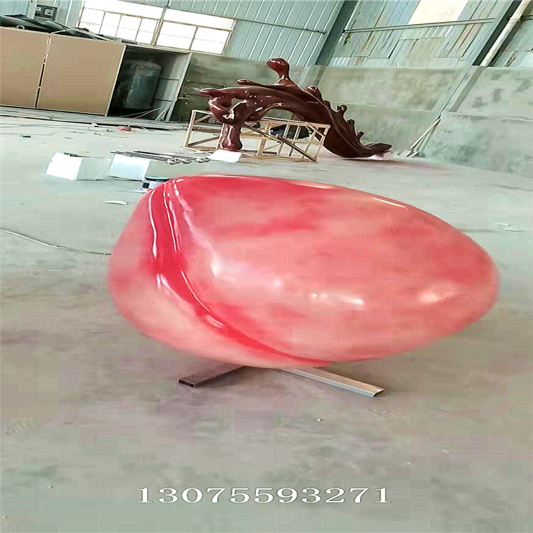 玻璃钢桃子雕塑
